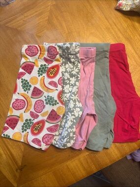 Girls' Pink & Patterned Cotton Shorts - Pack of 5